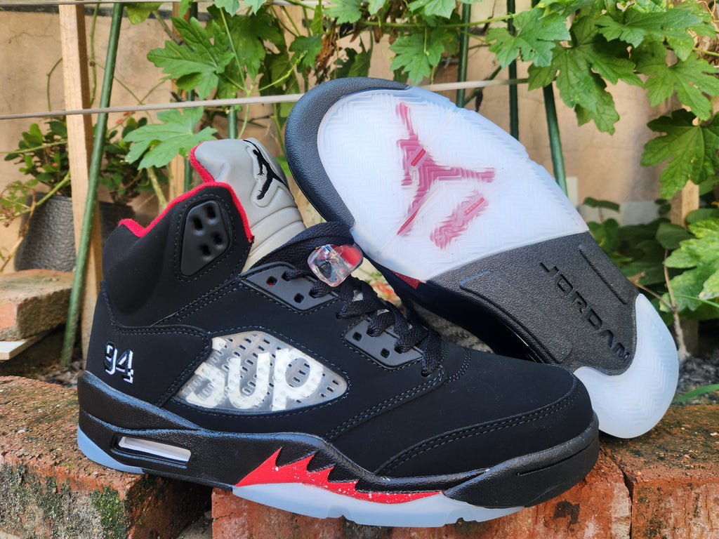 Supreme x Air Jordan 5 Retro 'Black'