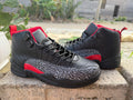 Air Jordan 12 Retro Black Red Elephant Print