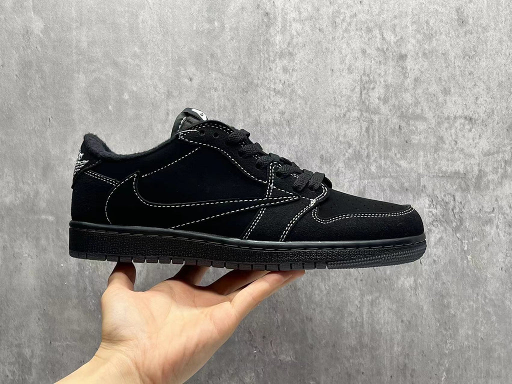 Travis Scott x Air Jordan 1 Low OG SP 'Black Phantom' Sneakers