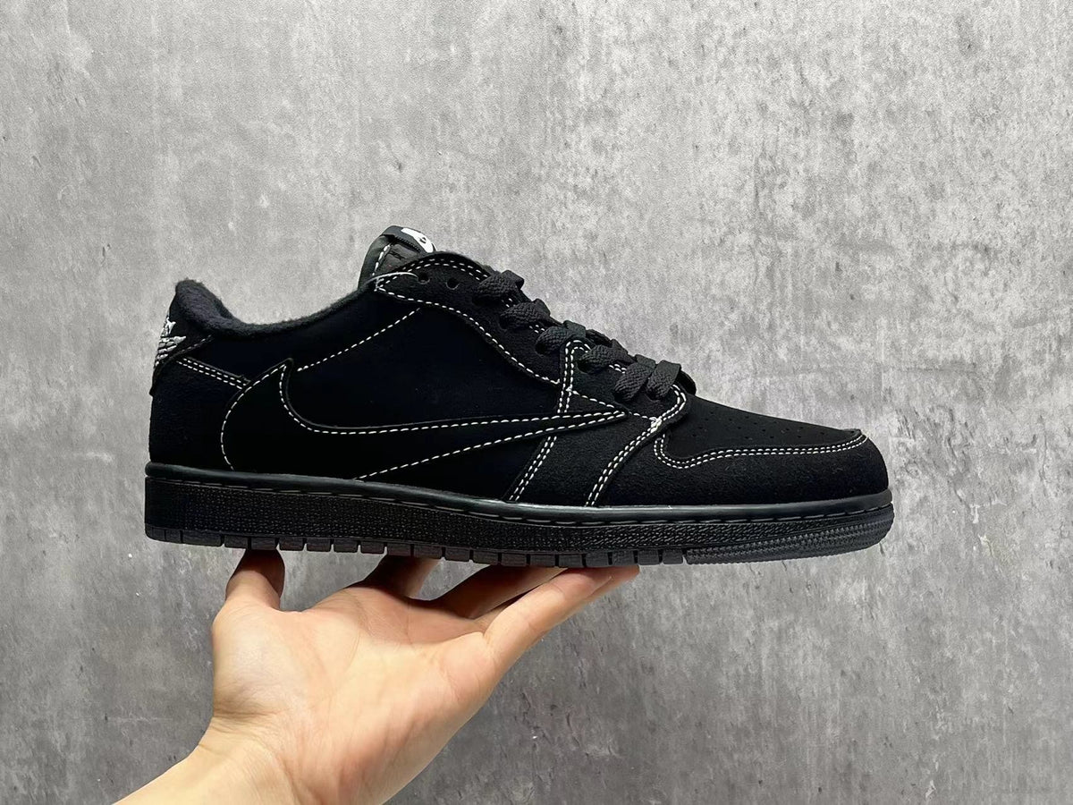 Travis Scott x Air Jordan 1 Low OG SP 'Black Phantom' Sneakers