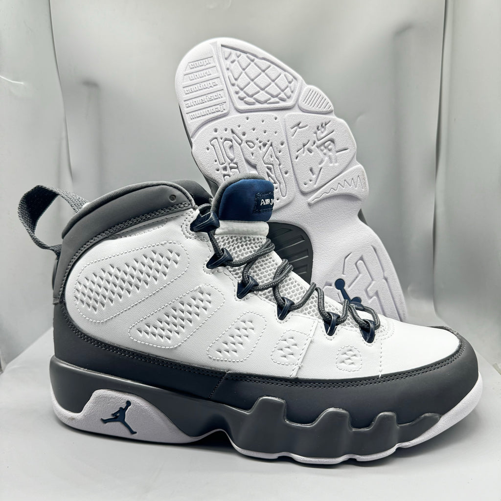 Jordan 9 Retro White French Blue Flint Grey