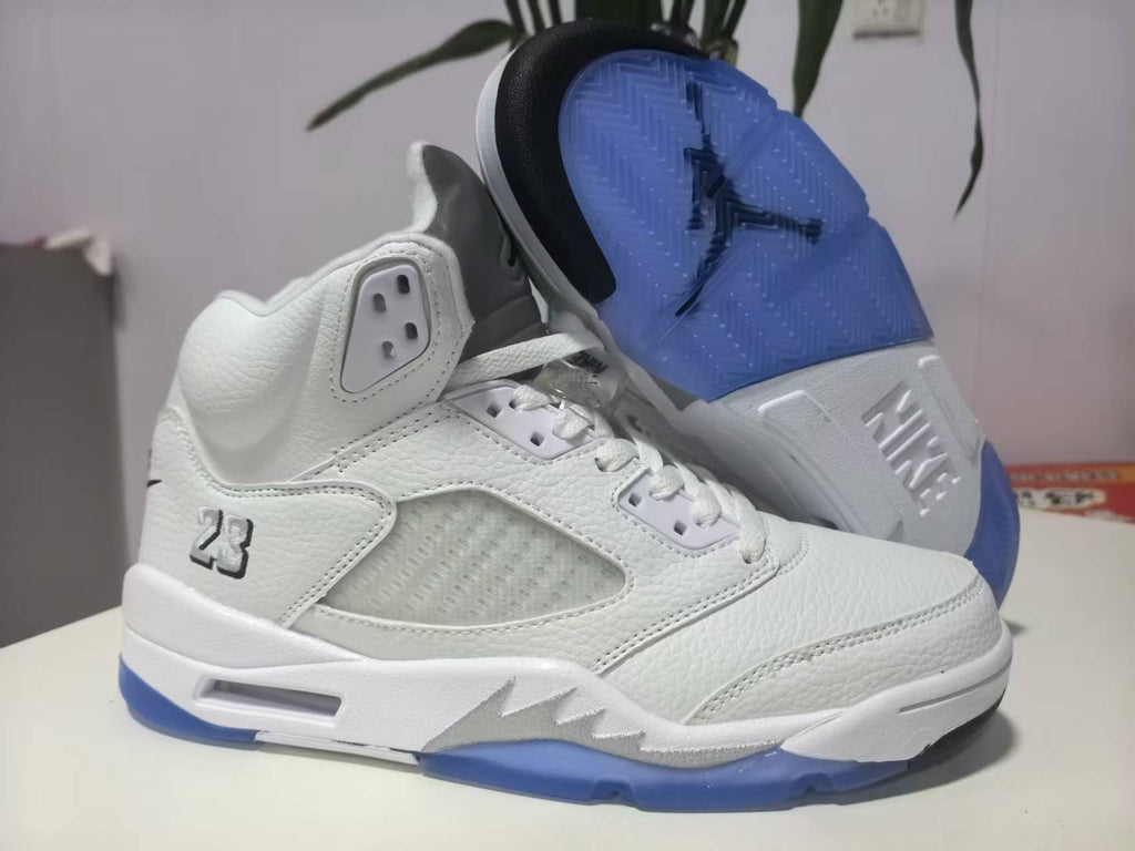 Men's Air Jordan 5 Retro OG – White/Black Metallic Silver