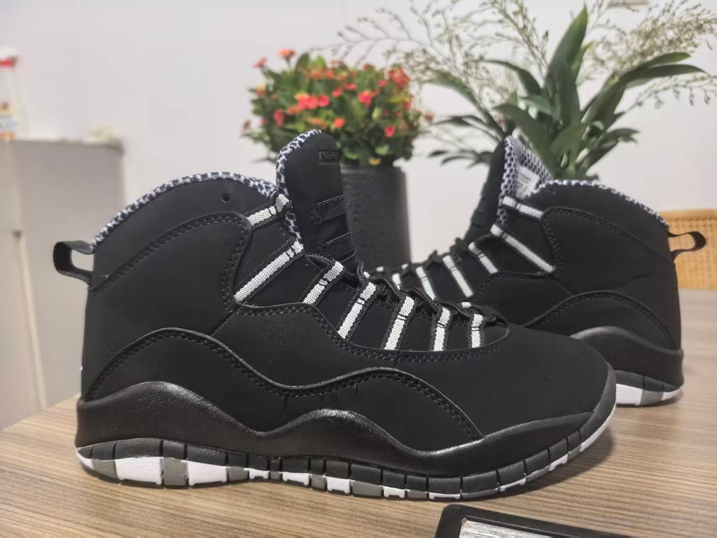 Air Jordan 10 Retro Stealth Black White 2012