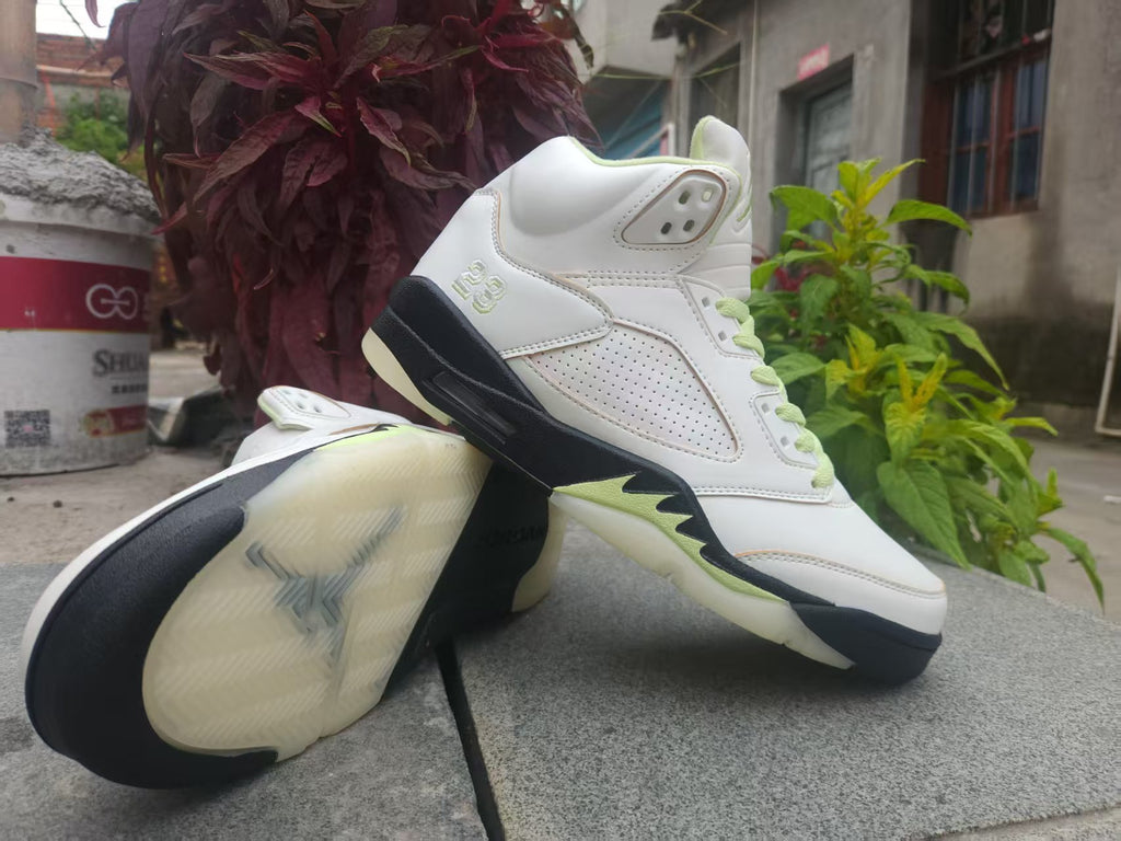 Women's Air Jordan 5 "Luminous Green" – Sail