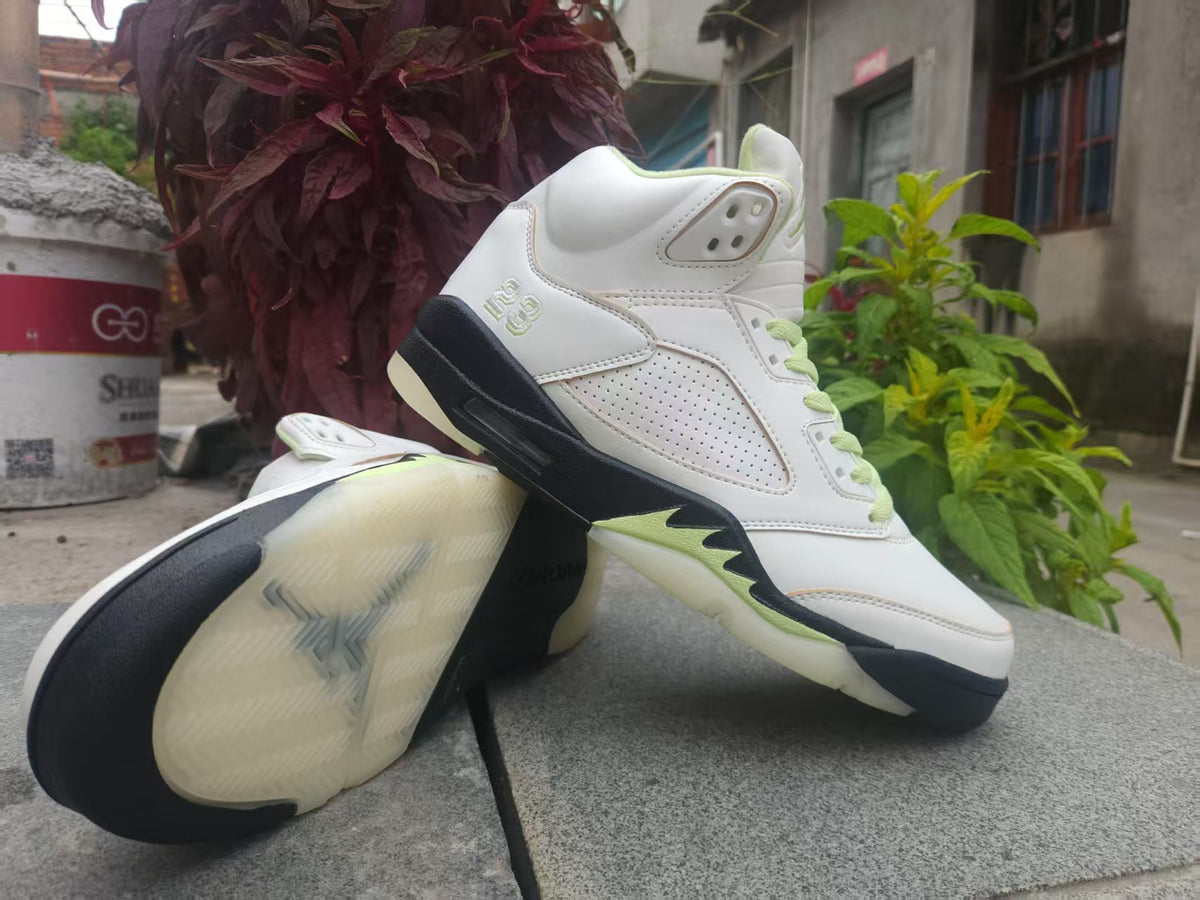 Women's Air Jordan 5 "Luminous Green" – Sail