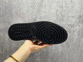 Air Jordan 1 D Reverse Swoosh Black and Beige Sneakers