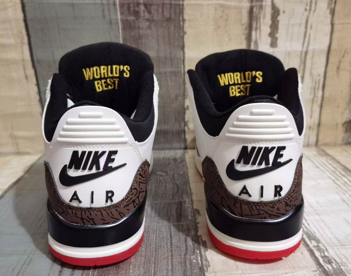 Air Jordan 3 Retro OG 'World's Best Dad' Sail / University Red
