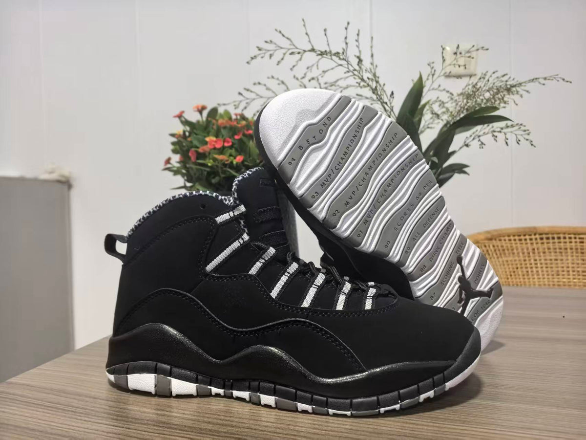 Air Jordan 10 Retro Stealth Black White 2012