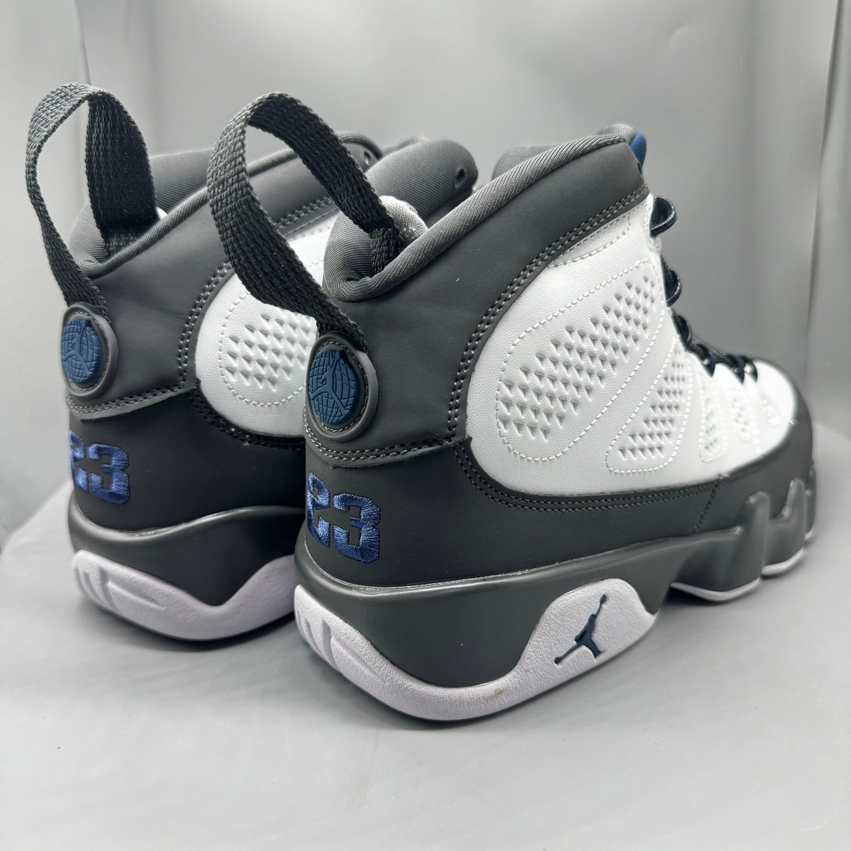 Jordan 9 Retro White French Blue Flint Grey