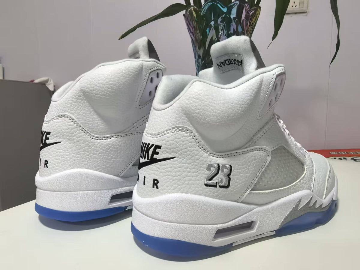 Men's Air Jordan 5 Retro OG – White/Black Metallic Silver