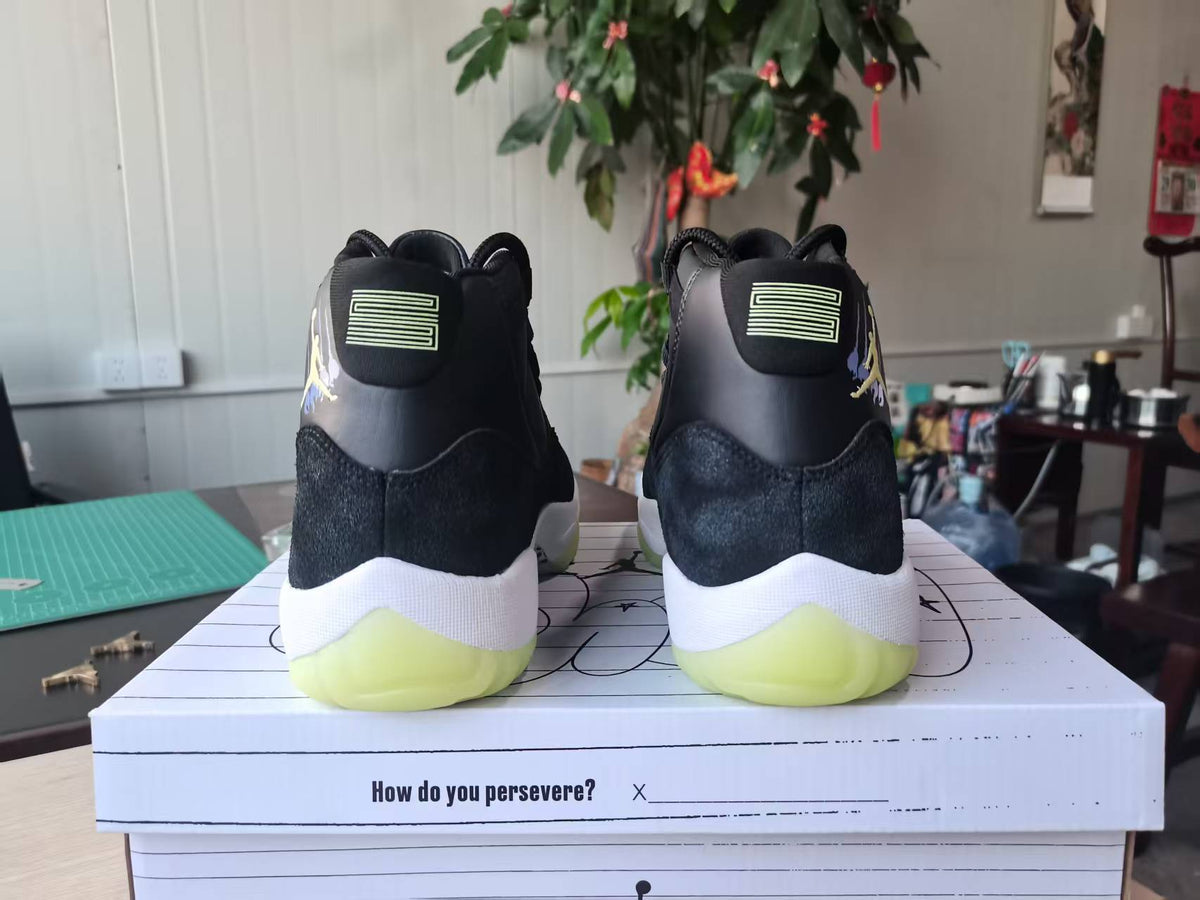 Air Jordan 11 "Inner Beast" – Black Volt (2025)