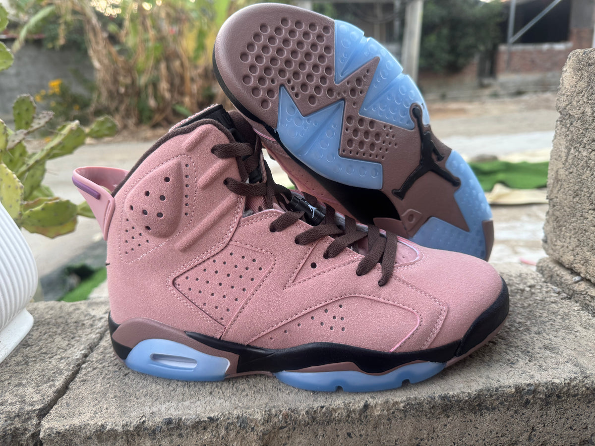 Air Jordan 6 Retro x Aleali May Rust Pink Bright Crimson