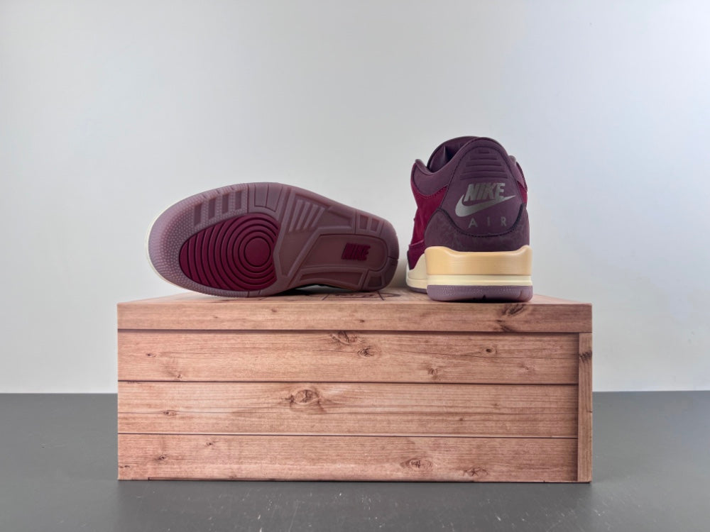 Air Jordan 3 Retro PRM Bin23 Team Red Burgundy
