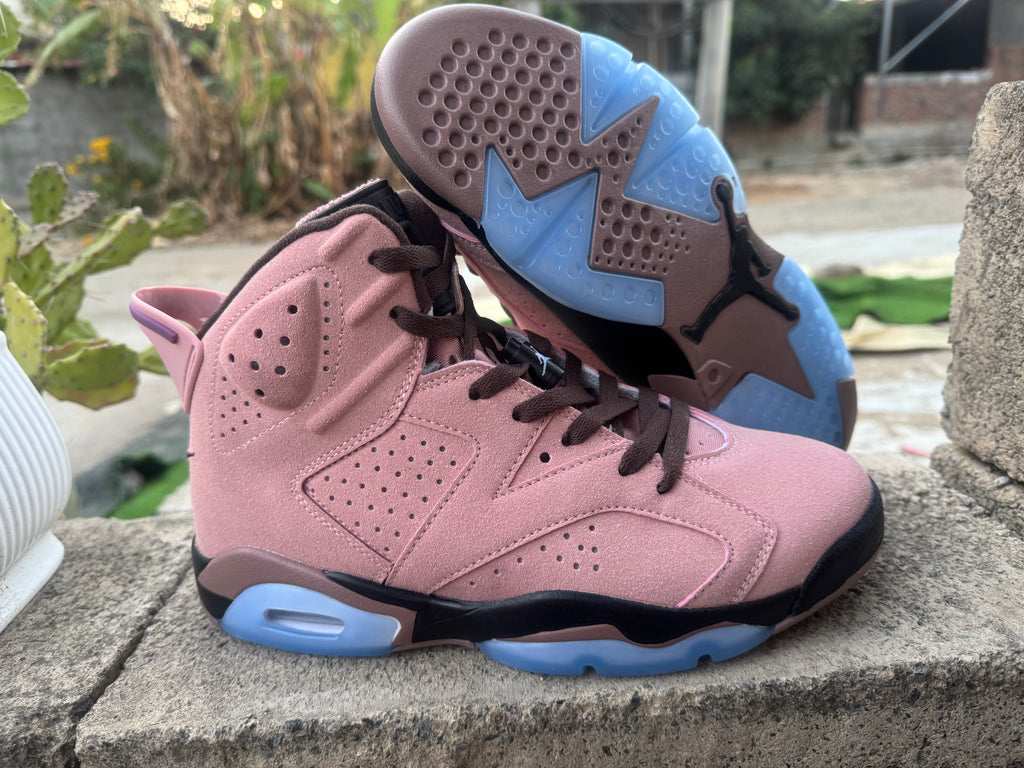 Air Jordan 6 Retro x Aleali May Rust Pink Bright Crimson
