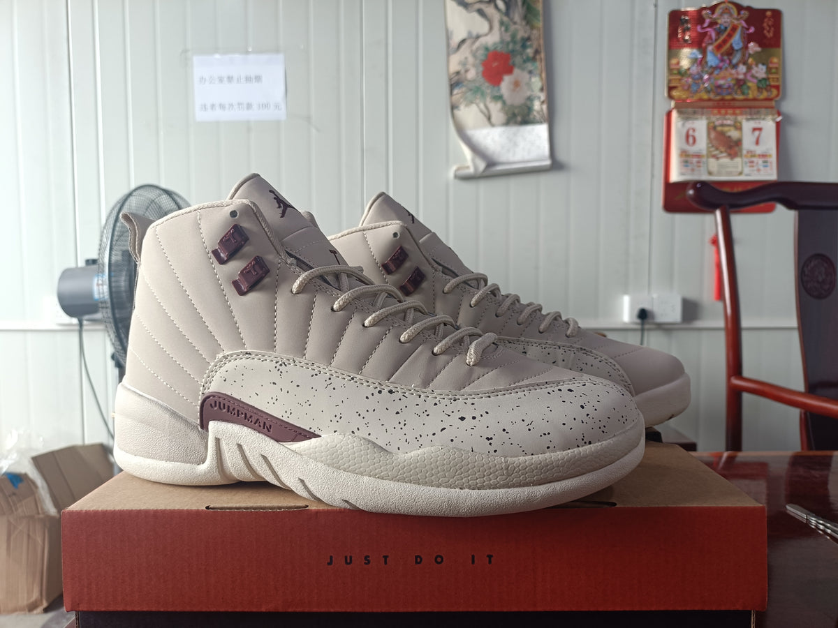 Women's Air Jordan 12 Retro 'Egg Nog / Light Orewood Brown'