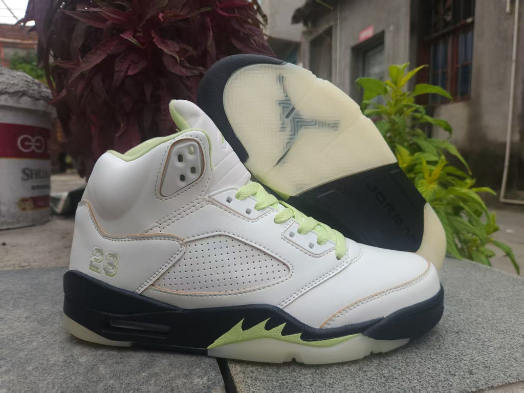 Women's Air Jordan 5 "Luminous Green" – Sail