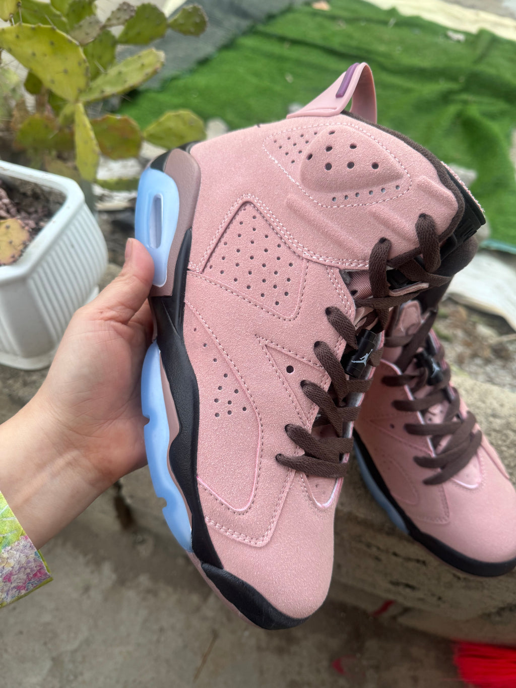 Air Jordan 6 Retro x Aleali May Rust Pink Bright Crimson