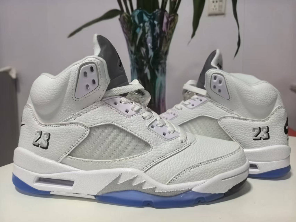 Men's Air Jordan 5 Retro OG – White/Black Metallic Silver